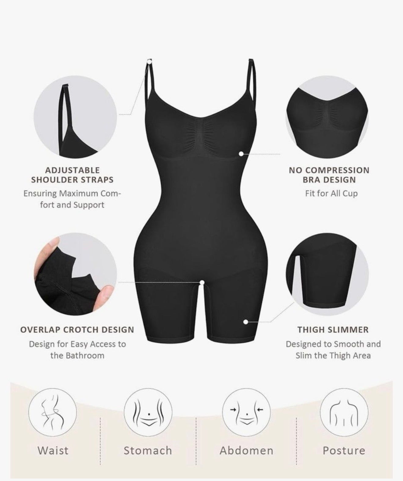 Seamless tummy ,hips and thighs control shapewear